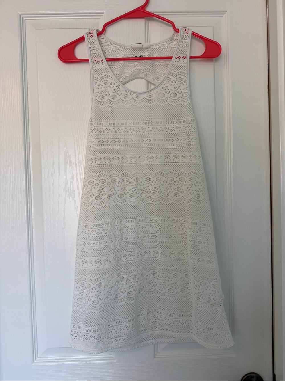 Roxy White Crochet Swim Coverup